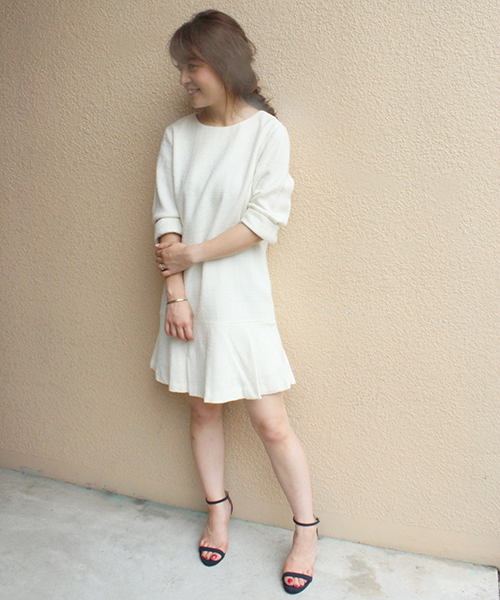 LIMITLESS LUXURY（リミットレスラグジュアリー）の「WALL W ワンピース◆（ワンピース・レディース・ブラック/ホワイト/グリーン・36/38）」の20枚目の写真