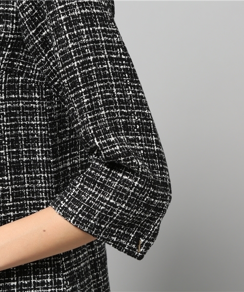 LIMITLESS LUXURY（リミットレスラグジュアリー）の「WALL W ワンピース◆（ワンピース・レディース・ブラック/ホワイト/グリーン・36/38）」の11枚目の写真