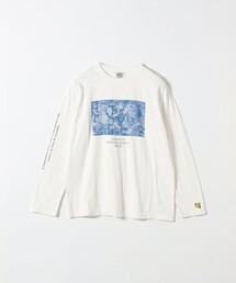 BALMYDAYS:〈洗濯機可能〉アート プリント ロングスリーブ TEE