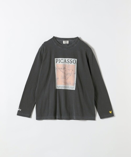 SHIPS any(シップス エニィ)の「BALMYDAYS:〈洗濯機可能〉アート プリント ロングスリーブ TEE(Tシャツ/カットソー・レディース・チャコールグレー/ダークグレー/ライトホワイト/ホワイト・ONE SIZE)」の1枚目の写真