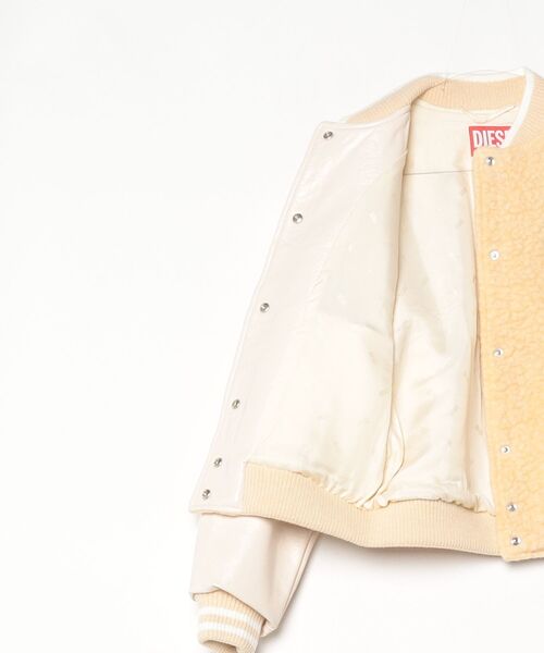 DIESEL（ディーゼル）の「ウィメンズ ブルゾン G-FAVOL（ブルゾン・レディース・オフホワイト・MEDIUM/SMALL/X-SMALL/LARGE）」の3枚目の写真