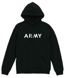 Ol' Basics(オール・ベーシックス) プルパーカー スウェット ARMY ロゴ プリント 裏毛 トップス レディース ユニセックス
