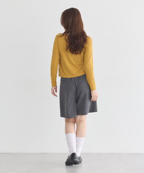 earth music&ecology(アースミュージックアンドエコロジー)の「ホールデザインプルオーバー(Tシャツ/カットソー・レディース・その他14/マスタード/オフホワイト/ブラック・FREE)」の15枚目の写真