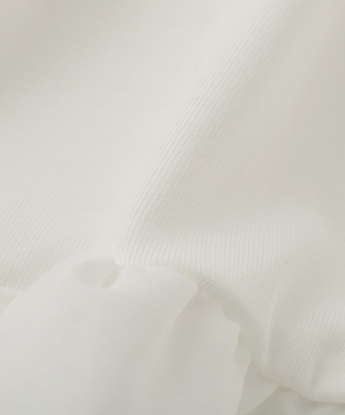 Green Parks(グリーンパークス)の「【WEB限定】裾フレアホワイトインナーⅡ(Tシャツ/カットソー・レディース・オフホワイト・FREE)」の18枚目の写真