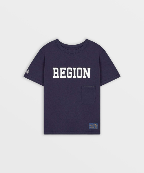 SAFARISPOT(サファリスポット)の「1/2 リージョン モーターズ クラブ ポケットTシャツ (ネイビー)(Tシャツ/カットソー・レディース・その他・1)」の1枚目の写真