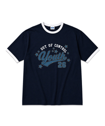 out of control overfit ringer t-shirt (3color)