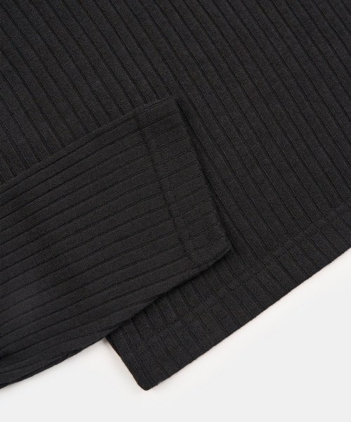 EXCONTAINER(エックスコンテナ)の「HUKE クロップドロングスリーブ (BLACK)(Tシャツ/カットソー・メンズ・その他・LARGE/X-LARGE/MEDIUM)」の5枚目の写真