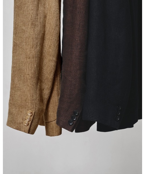 TODAYFUL（トゥデイフル）の「Boyfriend Linen Jacket（テーラードジャケット・レディース・ブラック/ベージュ/チョコ・36inch/38inch）」の4枚目の写真