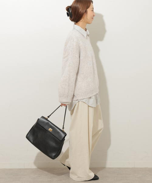 JOURNAL STANDARD relume（ジャーナルスタンダード　レリューム）の「《追加》【TRICOTS JEANMARC/トリコ・ジャンマルク】 ニットプルオーバー（ニット/セーター・レディース・イエロー/ライトグレー/キャメル/ブルー・FREE）」の7枚目の写真