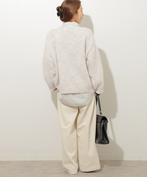 JOURNAL STANDARD relume（ジャーナルスタンダード　レリューム）の「《追加》【TRICOTS JEANMARC/トリコ・ジャンマルク】 ニットプルオーバー（ニット/セーター・レディース・イエロー/ライトグレー/キャメル/ブルー・FREE）」の8枚目の写真