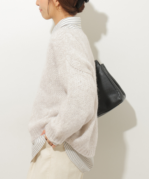 JOURNAL STANDARD relume（ジャーナルスタンダード　レリューム）の「《追加》【TRICOTS JEANMARC/トリコ・ジャンマルク】 ニットプルオーバー（ニット/セーター・レディース・イエロー/ライトグレー/キャメル/ブルー・FREE）」の11枚目の写真