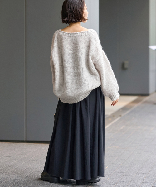 JOURNAL STANDARD relume（ジャーナルスタンダード　レリューム）の「《追加》【TRICOTS JEANMARC/トリコ・ジャンマルク】 ニットプルオーバー（ニット/セーター・レディース・イエロー/ライトグレー/キャメル/ブルー・FREE）」の18枚目の写真