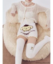 Ballelite（バレリット）の「ポムポムプリンもこもこ腹巻付きパンツ（レギンス/スパッツ）」