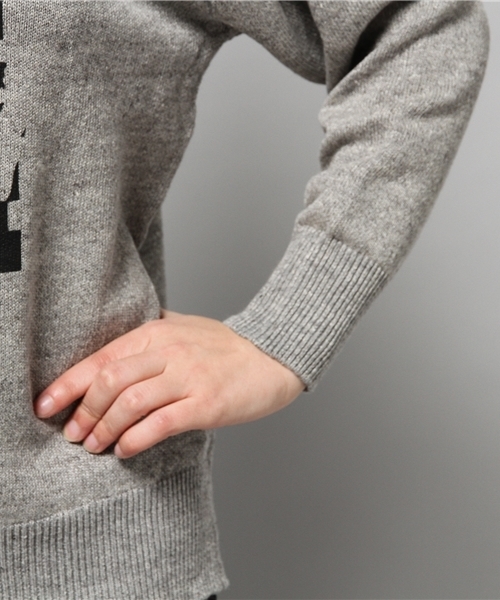 HYSTERIC GLAMOUR（ヒステリックグラマー）の「WOMAN ON 84 pt プルオーバー（ニット/セーター・レディース・ホワイト/ネイビー/トップグレー・FREE）」の6枚目の写真