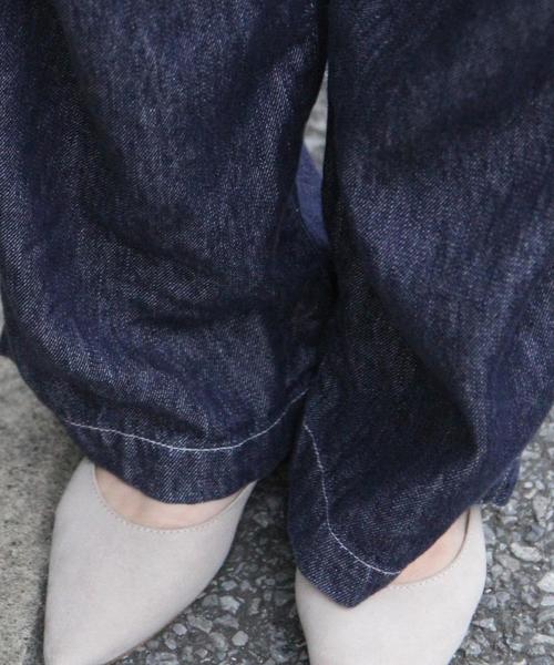 coen（コーエン）の「綿麻ワイドパンツ（その他パンツ・レディース・ベージュ/オリーブ/ネイビー・MEDIUM/SMALL/LARGE）」の9枚目の写真