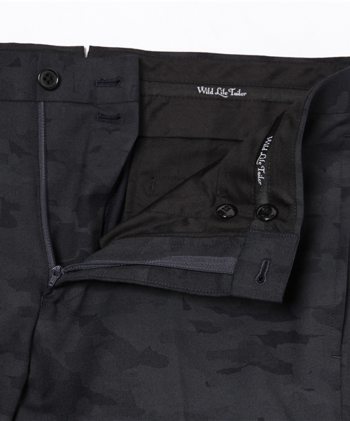 ADAM ET ROPE'(アダムエロペ)の「【Wild Life Tailor】 迷彩 スリムトラウザース(スラックス・メンズ・チャコールグレー/ネイビー・SMALL/LARGE/MEDIUM)」の6枚目の写真