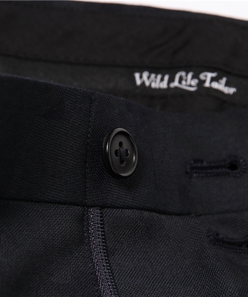 ADAM ET ROPE'(アダムエロペ)の「【Wild Life Tailor】 迷彩 スリムトラウザース(スラックス・メンズ・チャコールグレー/ネイビー・SMALL/LARGE/MEDIUM)」の7枚目の写真
