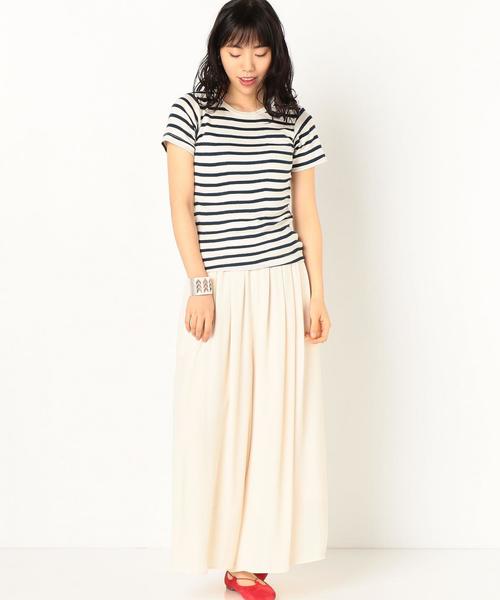 MILLER（ミラー）の「millerショートスリーブTシャツ/EBC miller SSL T◆（Tシャツ/カットソー・レディース・オフホワイト/グレー・FREE）」の6枚目の写真