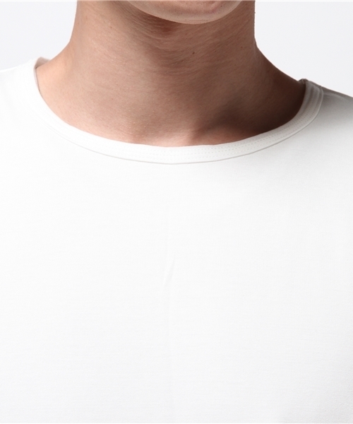 STUDIOUS(ステュディオス)の「ワッフルレイヤードハーフスリーブTシャツ (Tシャツ/カットソー・メンズ・ブラック/ホワイト・1/2/3)」の18枚目の写真