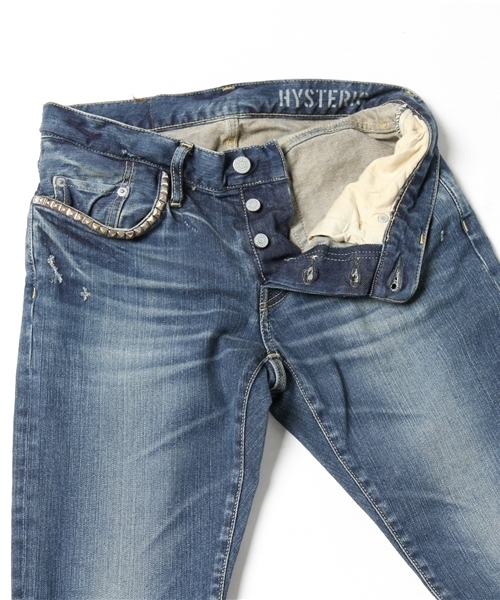 HYSTERIC GLAMOUR(ヒステリックグラマー)の「SP加工Sデニムスリムパンツ(デニムパンツ・メンズ・インディゴブルー・28inch/29inch/30inch/31inch/32inch/34inch)」の14枚目の写真