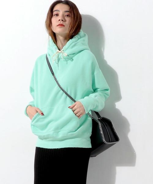 UNITED ARROWS（ユナイテッドアローズ）の「【別注】＜FILL THE BILL(フィル ザ ビル)＞ スウェット パーカー（パーカー・レディース・ライトピンク/イエロー/ライム・FREE）」の8枚目の写真