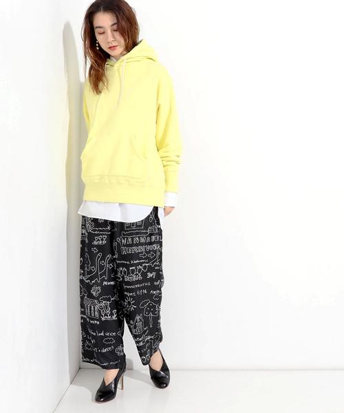 UNITED ARROWS（ユナイテッドアローズ）の「【別注】＜FILL THE BILL(フィル ザ ビル)＞ スウェット パーカー（パーカー・レディース・ライトピンク/イエロー/ライム・FREE）」の5枚目の写真