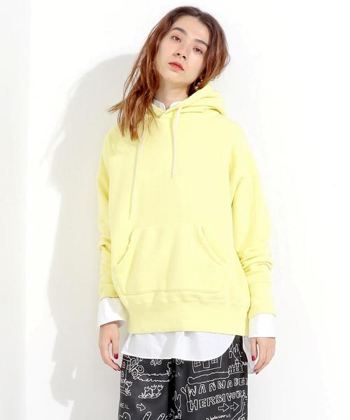 UNITED ARROWS（ユナイテッドアローズ）の「【別注】＜FILL THE BILL(フィル ザ ビル)＞ スウェット パーカー（パーカー・レディース・ライトピンク/イエロー/ライム・FREE）」の7枚目の写真