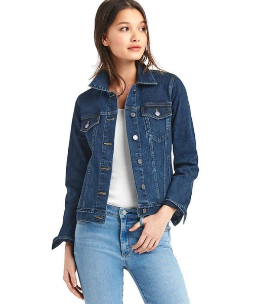 GAP(ギャップ)の「Gap アイコニック デニムジャケット(デニムジャケット・レディース・インディゴブルー・XS/M/XXS/S/L)」の1枚目の写真