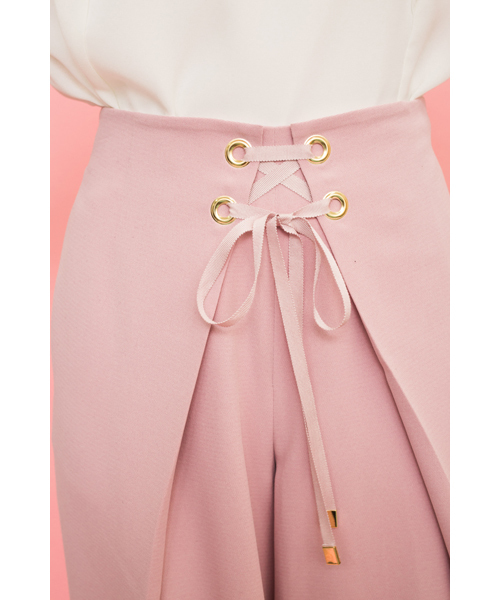 DOLLUPOOPS（ドールアップウップス）の「<doll up oops> レースUP　ワイドパンツ（その他パンツ・レディース・ピンク/ベージュ/ブラック・38）」の8枚目の写真