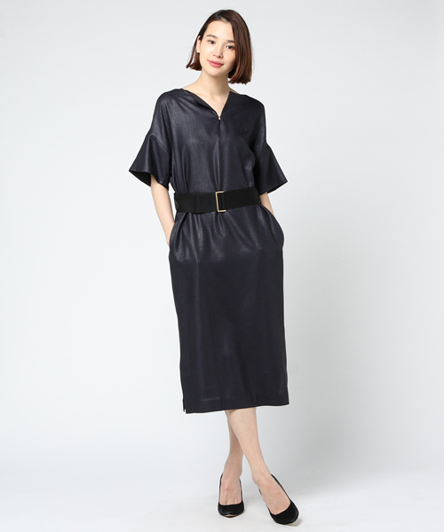 FIGARO PARIS ワンピース セール】ハイツイストコットンツイル シャツワンピース