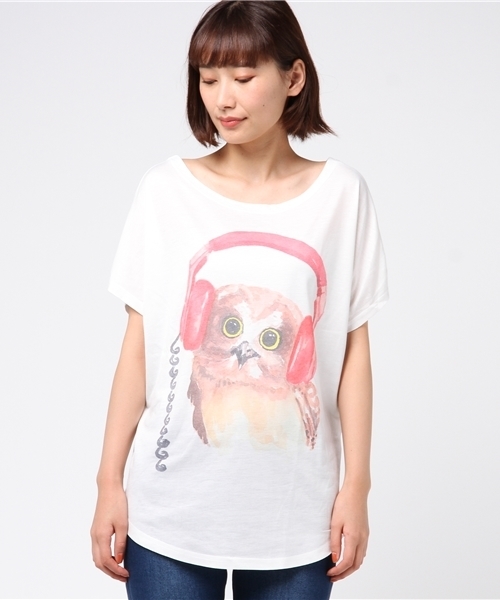 rovtski(ロフトスキー)の「rovtski AラインTシャツ半袖/5L17042608(Tシャツ/カットソー・レディース・ホワイト系その他2/ホワイト系その他/ホワイト系その他3・FREE)」の8枚目の写真