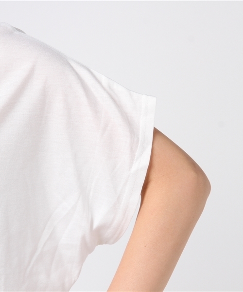 rovtski(ロフトスキー)の「rovtski AラインTシャツ半袖/5L17042608(Tシャツ/カットソー・レディース・ホワイト系その他2/ホワイト系その他/ホワイト系その他3・FREE)」の4枚目の写真