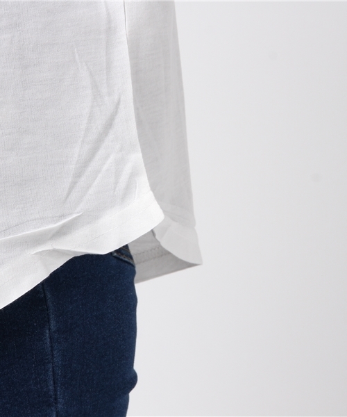 rovtski(ロフトスキー)の「rovtski AラインTシャツ半袖/5L17042608(Tシャツ/カットソー・レディース・ホワイト系その他2/ホワイト系その他/ホワイト系その他3・FREE)」の6枚目の写真