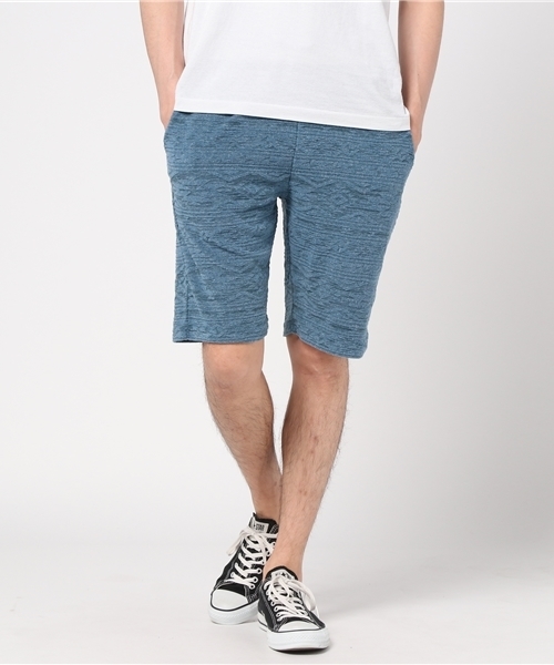 VENCEEXCHANGE（ヴァンスエクスチェンジ）の「オルテガパイルジャガードショートパンツ             （その他パンツ・メンズ・ネイビー/アッシュグレー・LARGE/MEDIUM）」の2枚目の写真