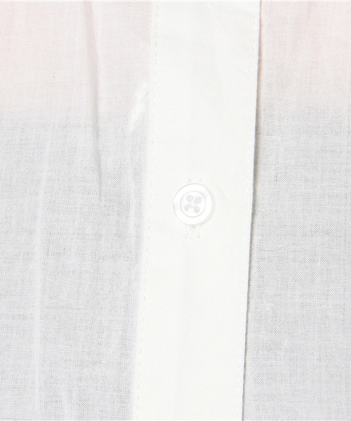 LBC（エルビーシー）の「60ローンビッグブラウス             （シャツ/ブラウス・レディース・ホワイト/ダークグリーン・MEDIUM/LARGE）」の9枚目の写真