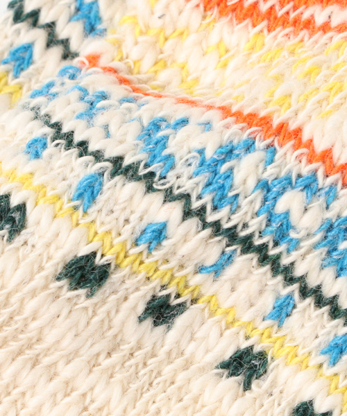 チチカカ（チチカカ）の「ネップキカボーダーアンクルソックス 23-25cm Sサイズ / 25-27cm Mサイズ（ソックス/靴下・レディース・オレンジ/ブルー/グリーン・SMALL/MEDIUM）」の15枚目の写真