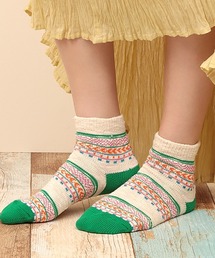 ネップキカボーダーアンクルソックス 23-25cm Sサイズ / 25-27cm Mサイズ