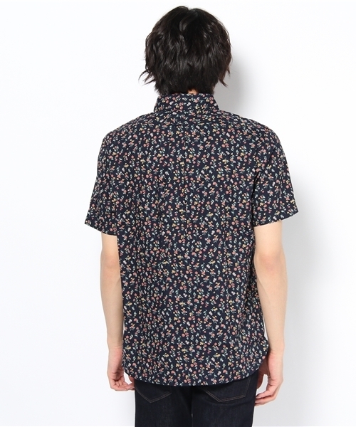 coen(コーエン)の「フラワープリントボタンダウンシャツ(シャツ/ブラウス・メンズ・ネイビー/ホワイト・X-LARGE/SMALL/MEDIUM/LARGE)」の4枚目の写真