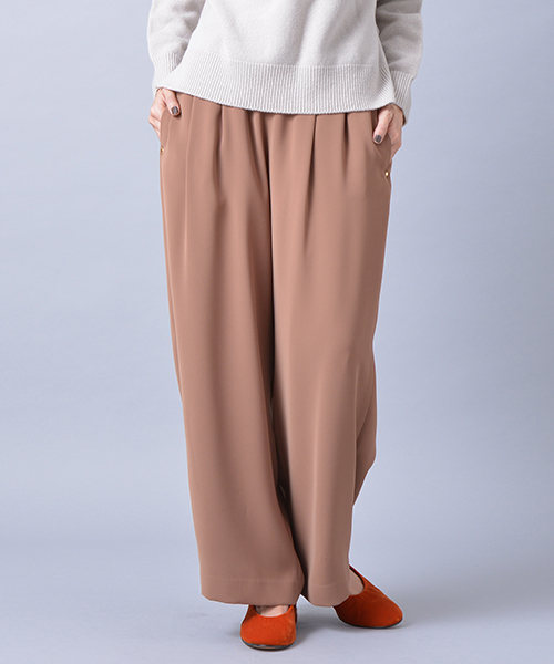 un dix cors(アンディコール)の「キャタピラーダブルクロスパンツ(その他パンツ・レディース・ネイビー/キャメル/カーキ・36/38)」の3枚目の写真