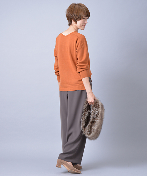 un dix cors(アンディコール)の「キャタピラーダブルクロスパンツ(その他パンツ・レディース・ネイビー/キャメル/カーキ・36/38)」の13枚目の写真