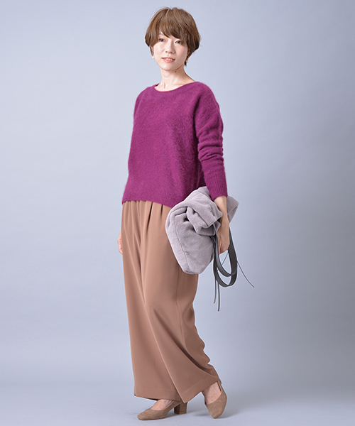 un dix cors(アンディコール)の「キャタピラーダブルクロスパンツ(その他パンツ・レディース・ネイビー/キャメル/カーキ・36/38)」の11枚目の写真