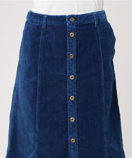 SLOBE IENA(スローブイエナ)の「LE DENIM ベルベットスカート◆(スカート・レディース・ネイビー/ブルー・36/38/40)」の8枚目の写真