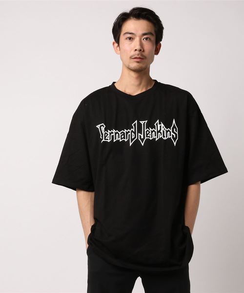 COLLARS（カラーズ）の「【Bernard Jenkins/ バーナードジェンキンス】ビッグシルエットTシャツ ロゴプリント（Tシャツ/カットソー・メンズ・ブラック/レッド/サックスブルー/杢グレー/ホワイト・L/M/XL）」の8枚目の写真