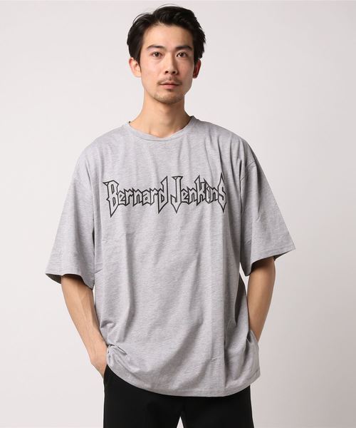 COLLARS（カラーズ）の「【Bernard Jenkins/ バーナードジェンキンス】ビッグシルエットTシャツ ロゴプリント（Tシャツ/カットソー・メンズ・ブラック/レッド/サックスブルー/杢グレー/ホワイト・L/M/XL）」の9枚目の写真