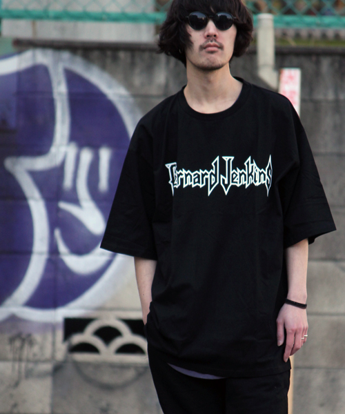 COLLARS（カラーズ）の「【Bernard Jenkins/ バーナードジェンキンス】ビッグシルエットTシャツ ロゴプリント（Tシャツ/カットソー・メンズ・ブラック/レッド/サックスブルー/杢グレー/ホワイト・L/M/XL）」の10枚目の写真