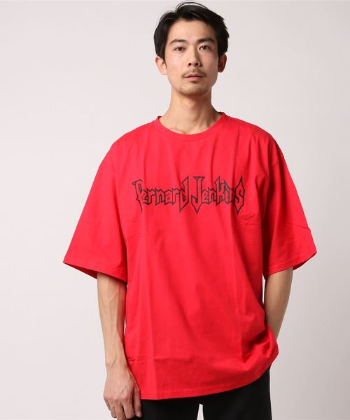 COLLARS（カラーズ）の「【Bernard Jenkins/ バーナードジェンキンス】ビッグシルエットTシャツ ロゴプリント（Tシャツ/カットソー・メンズ・ブラック/レッド/サックスブルー/杢グレー/ホワイト・L/M/XL）」の12枚目の写真