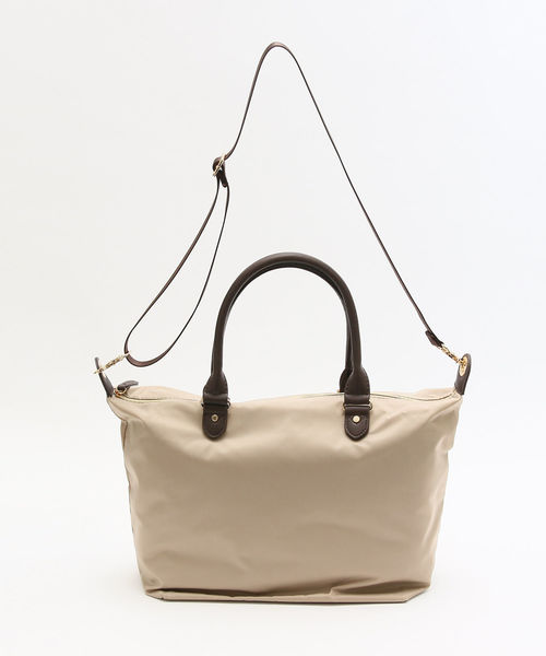 Afternoon Tea(アフタヌーンティー)の「はっ水ナイロンツイルトートバッグ(トートバッグ・レディース・ベージュ・ONE SIZE)」の4枚目の写真