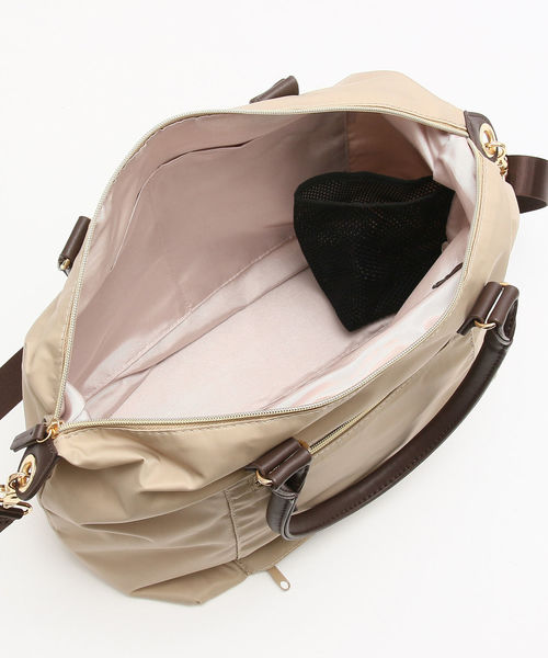 Afternoon Tea(アフタヌーンティー)の「はっ水ナイロンツイルトートバッグ(トートバッグ・レディース・ベージュ・ONE SIZE)」の10枚目の写真