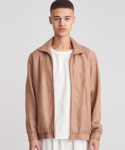 Saturdays NYC(サタデーズ ニューヨークシティ )の「Everett Track Jacket(ブルゾン・メンズ・ベージュ/ネイビー・L/M/S/X-SMALL/X-LARGE)」の2枚目の写真
