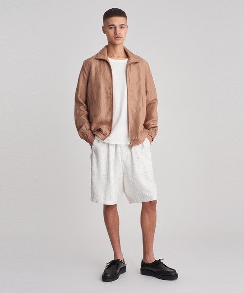 Saturdays NYC(サタデーズ ニューヨークシティ )の「Everett Track Jacket(ブルゾン・メンズ・ベージュ/ネイビー・L/M/S/X-SMALL/X-LARGE)」の6枚目の写真